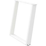  Noge za jedilno mizo v obliki črke U, 2 kosa, bele barve, 70 x (72-73) cm, jeklo | Shoptok.si