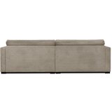 Scandic Bež sedežna garnitura iz rebrastega žameta 266 cm Mobby – | Shoptok.si