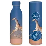 Icons of the Wild – Dvojstenska kovinska steklenica z žirafami 600 ml