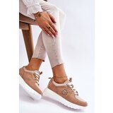 VINCEZA Women's Platform Sports Shoes Beige Aisha | Shoptok.si