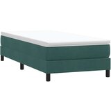 Box spring postelja brez vzmetnico temno zelena 80x220 cm žamet, (21792099) | Shoptok.si