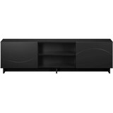  TV stalak 140 x 34.5 x 40 cm Crna Konstruirano drvo - Crna 140 x 34.5 x 40 cm | shoptok.hr