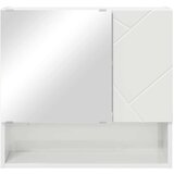 vidaXL Ogledalo ormar s policom Visoko sjajno bijela 59 x 17 x 55 cm | shoptok.hr