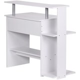 MID.YOU računalniška miza leseni material bela | Shoptok.si