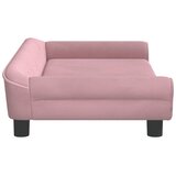  Krevet za pse ružičasti 100 x 50 x 21 cm baršunasti | shoptok.hr