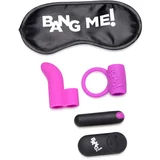 Couple's Kit Love Ring, Finger Vibe, Bullet & Blindfold Purple