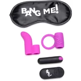 Bang! Couple's Kit Love Ring, Finger Vibe, Bullet & Blindfold Purple