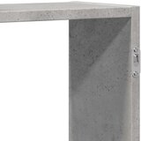 vidaXL Stenska polica betonsko siva 129x18x42 cm inženirski les | Shoptok.si