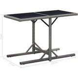  Vrtni stol antracit 110 x 53 x 72 cm stakleni i poliratan | shoptok.hr