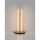 Nova Luce Medeninasta kovinska LED namizna svetilka s steklenim senčilom (višina 40 cm) Gloree – | Shoptok.si