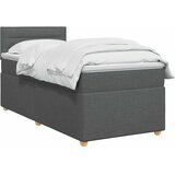  Boxspring krevet s madracem Tamnosiva 90 x 200 cm Tkanina | shoptok.hr