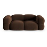 Cosmopolitan Design Temno rjava žametna sedežna garnitura 210 cm Loretto – | Shoptok.si