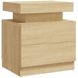 vidaXL Nočna omarica sonoma hrast 45x35x52 cm iverna plošča | Shoptok.si