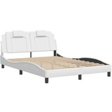  The Living Store Posteljni okvir z vzglavjem bel 140x200 cm umetno usnje - Posteljni Okvir, (21496303) | Shoptok.si