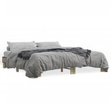  Okvir za krevet boja hrasta 160x200 cm konstruiran drvo i metal | shoptok.hr