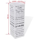 vidaXL bijeli pravokutni stalak držač za kišobrane i štapove 48,5 cm čelični | shoptok.hr