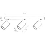  Spot-Light 3913174 - LED stropno tačkasto svetlo MATTI 3xGU10/5W/230V hrast | Eponuda.com