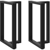 vidaXL Noge za barski stol T-oblika 2 kom crne 60x35x(90-91) cm čelik | shoptok.hr