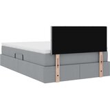 Krevet s madracem i skladištem Svijetlo siva 120 x 190 cm | shoptok.hr