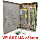 Gembird NAPRK-12V/20A-18CH ** napajanje sa kljucem, 2A/CH (2821) Cene