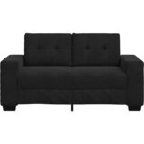 Dvosjed Crni 160x77x82 cm Baršun | shoptok.hr