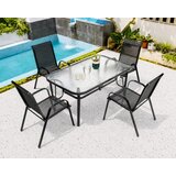 Alberg Garden sto sa 4 stolice set - kaljeno staklo Cene