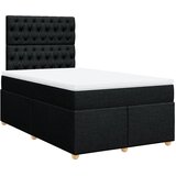  Krevet box spring s madracem crni 120 x 190 cm od tkanine | shoptok.hr