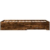 Okvir kreveta s ladicama boja dimljenog hrasta 75x190 cm drveni | shoptok.hr