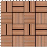 vidaXL Pločice za trijem 22 kom 30 x 30 cm 2 m² WPC smeđe Cijene