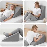 Jastučić za noge Siva 60 x 50 x 30 cm Pjena za pamćenje | shoptok.hr
