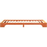  Krevetna konstrukcija Smeđa 90 x 220 cm Čvrsto borovo drvo | shoptok.hr