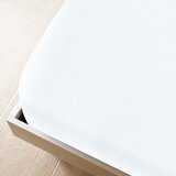  Plahta s gumicom od žerseja bijela 180x200 cm pamučna | shoptok.hr