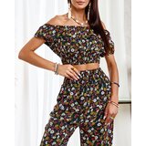 Resti Black two-piece women's floral set | Shoptok.si