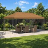Paviljon s bočnim stranama 6 x 3 m Bež Poliester i čelik 190 | shoptok.hr