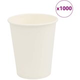 vidaXL Papirnate skodelice za kavo 1000 kosov 8oz 200ml Bela Cene