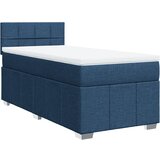 Maison Chic Box spring postelja - Vzmetna postelja z vzmetnico modra 90x190 cm blago SL5050, (21887877) | Shoptok.si