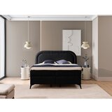 Ropez Črna boxspring postelja s prostorom za shranjevanje 180x200 cm Ornes – | Shoptok.si
