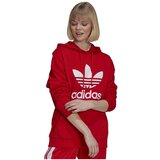 Adidas Puloverji Trefoil Hoodie Rdeča | Shoptok.si