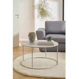 Actona Siva jeklena okrogla klubska mizica ø 80 cm Seaford – | Shoptok.si