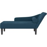  Počivaljka s jastucima plava baršunasta | shoptok.hr