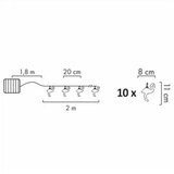  LED solarni dekorativni lanac 10xLED/1,2V 300 mAh 3,8 m IP44 flamingo | Eponuda.com