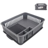 Orion Sivi plastičan ocjeđivač za posuđe – | shoptok.hr