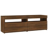 TV omarica z LED lučkami rjav hrast 120x35x40 cm, (20732834) | Shoptok.si