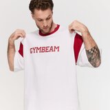 GymBeam Premium Heavyweight Varsity T-Shirt White XL | Eponuda.com