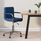Maison Chic Vrtljiv pisarniški stol - računalniški stol modro blago, (21784415) | Shoptok.si