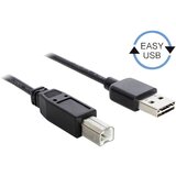 Delock USB 2.0 kabel [1x moški konektor USB 2.0 tipa A - 1x moški konektor USB 2.0 tipa B] 3 m črna primeren za obojestranski priključek , pozlačeni k, (20416025) | Shoptok.si