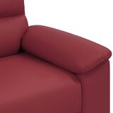  Dvosjed Kauč Vinsko Crvena 160x81x84 cm Imitacija Kože | Shoptok.si