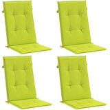  Jastuci za vrtne stolice 4 kom svjetlozeleni 120x50x3cm tkanina | shoptok.hr