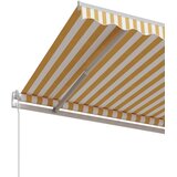 Tenda na automatsko uvlačenje 350 x 250 cm žuto-bijela | shoptok.hr