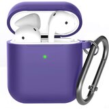 Venisymlis Silikonska torbica AirPods z obeskom za ključe, 360°C zaščitna prevleka, odporna na udarce, (22102373) Cene
